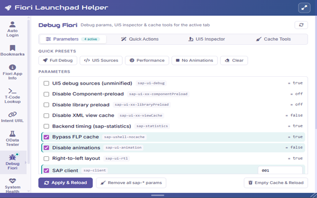 Fiori Launchpad Helper - 截图 1