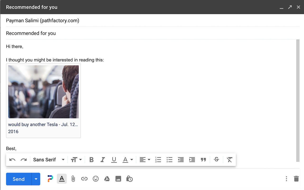 PathFactory Chrome Extension - 截图 3
