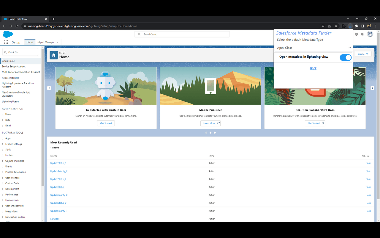 Salesforce Metadata Finder - 截图 1