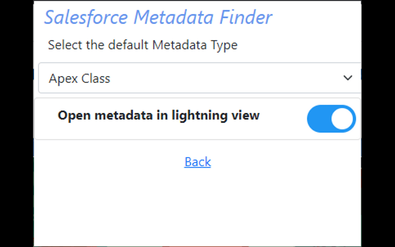 Salesforce Metadata Finder - 截图 3