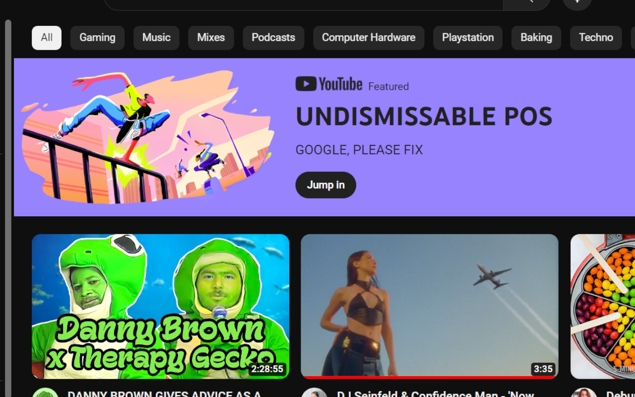 Bye bye YouTube Yoodles: Hide useless banners - 截图 2