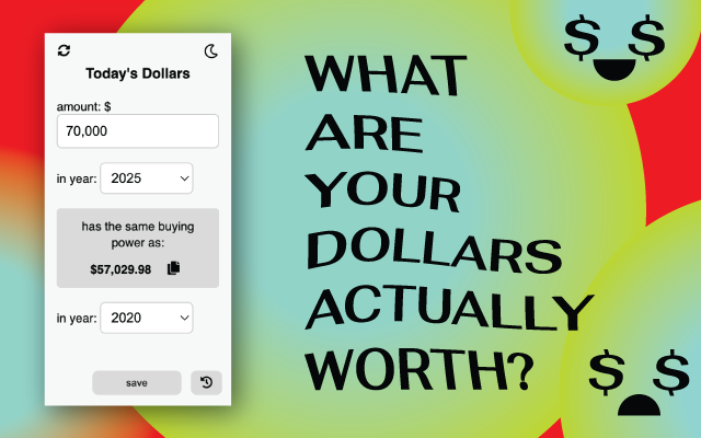 Today's Dollars - Inflation Calculator - 截图 2