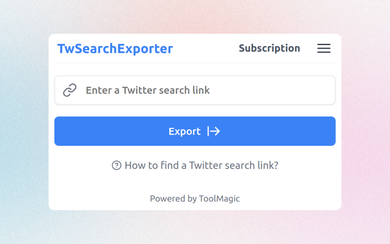 TwSearchExporter - 导出 Twitter 搜索结果 - 截图 3