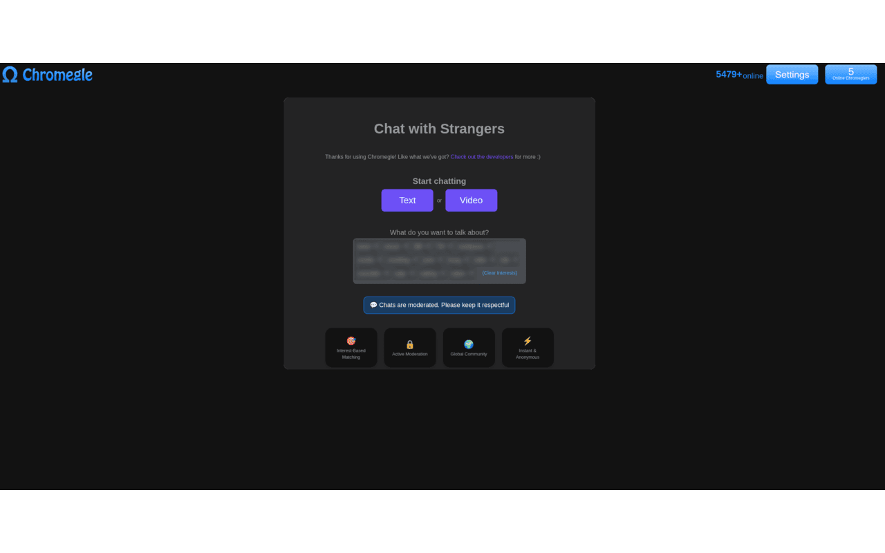 Chromegle - Umingle IP & Client - 截图 3