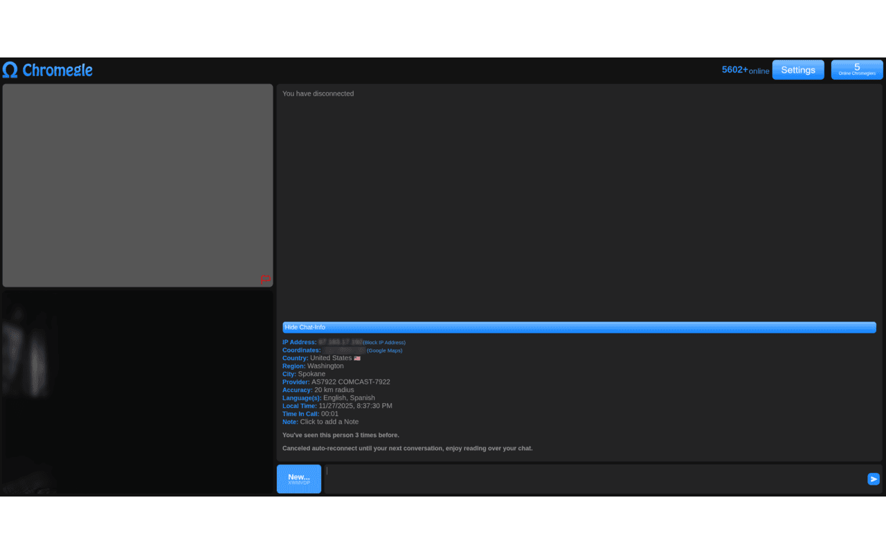 Chromegle - Umingle IP & Client - 截图 4