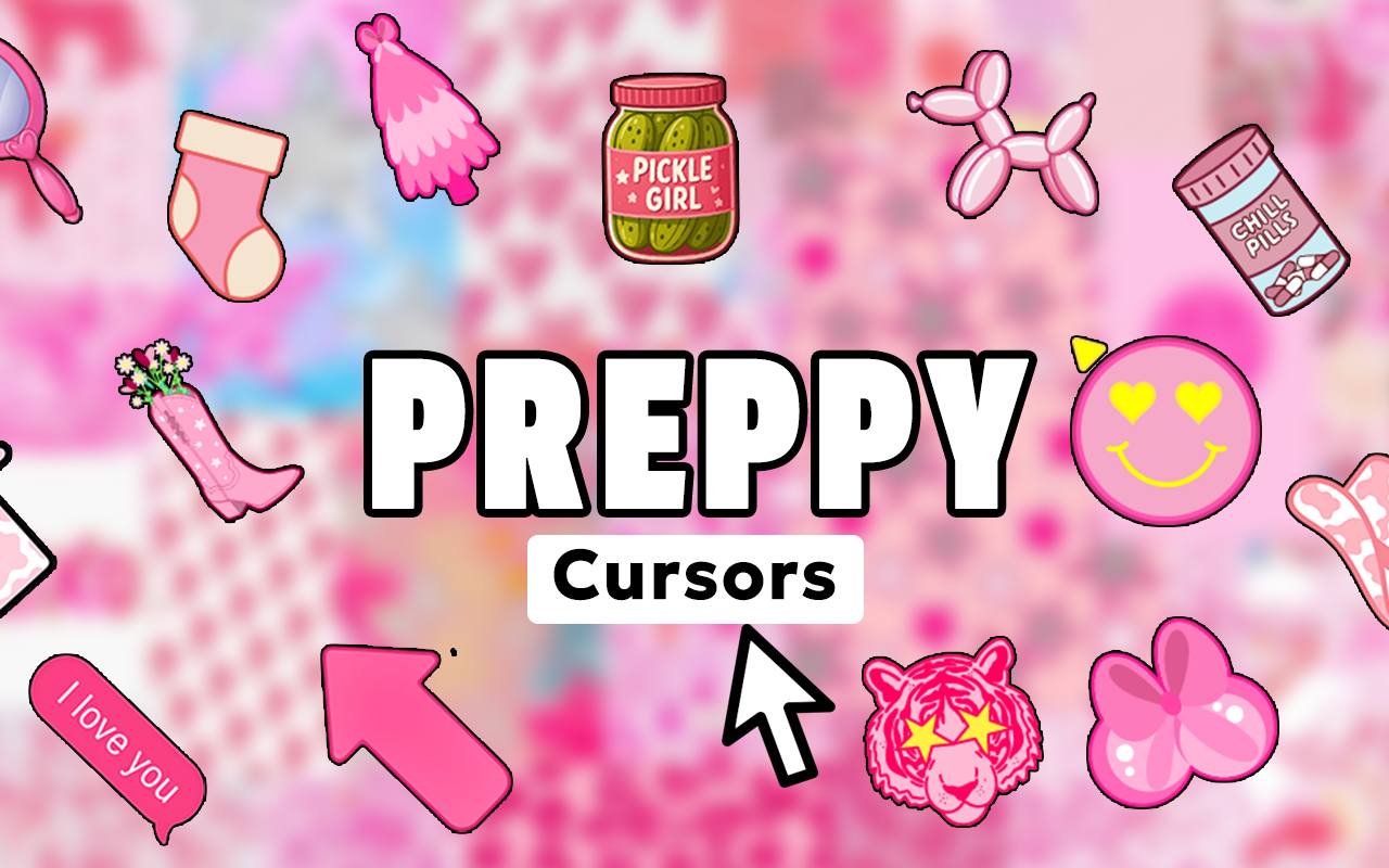 Preppy Cursor - Aesthetic Cursor for Chrome - 截图 2