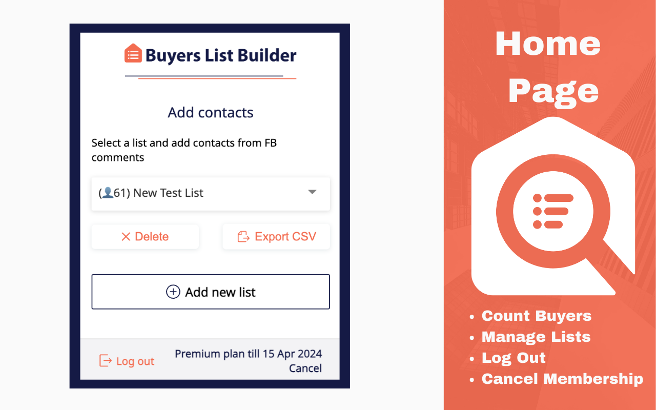 Buyers List Builder - 截图 1