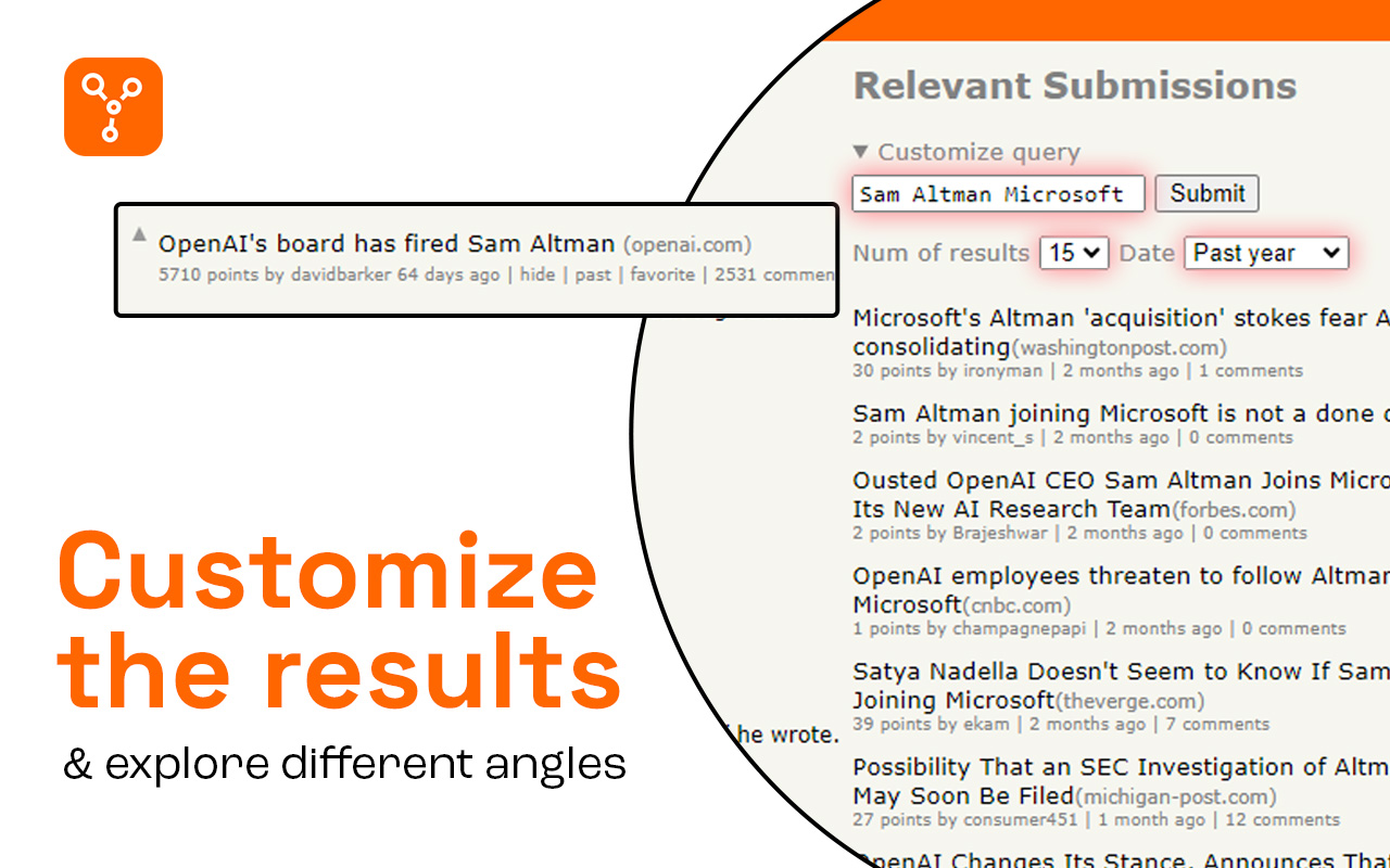 HNRelevant - Related stories on Hacker News - 截图 3