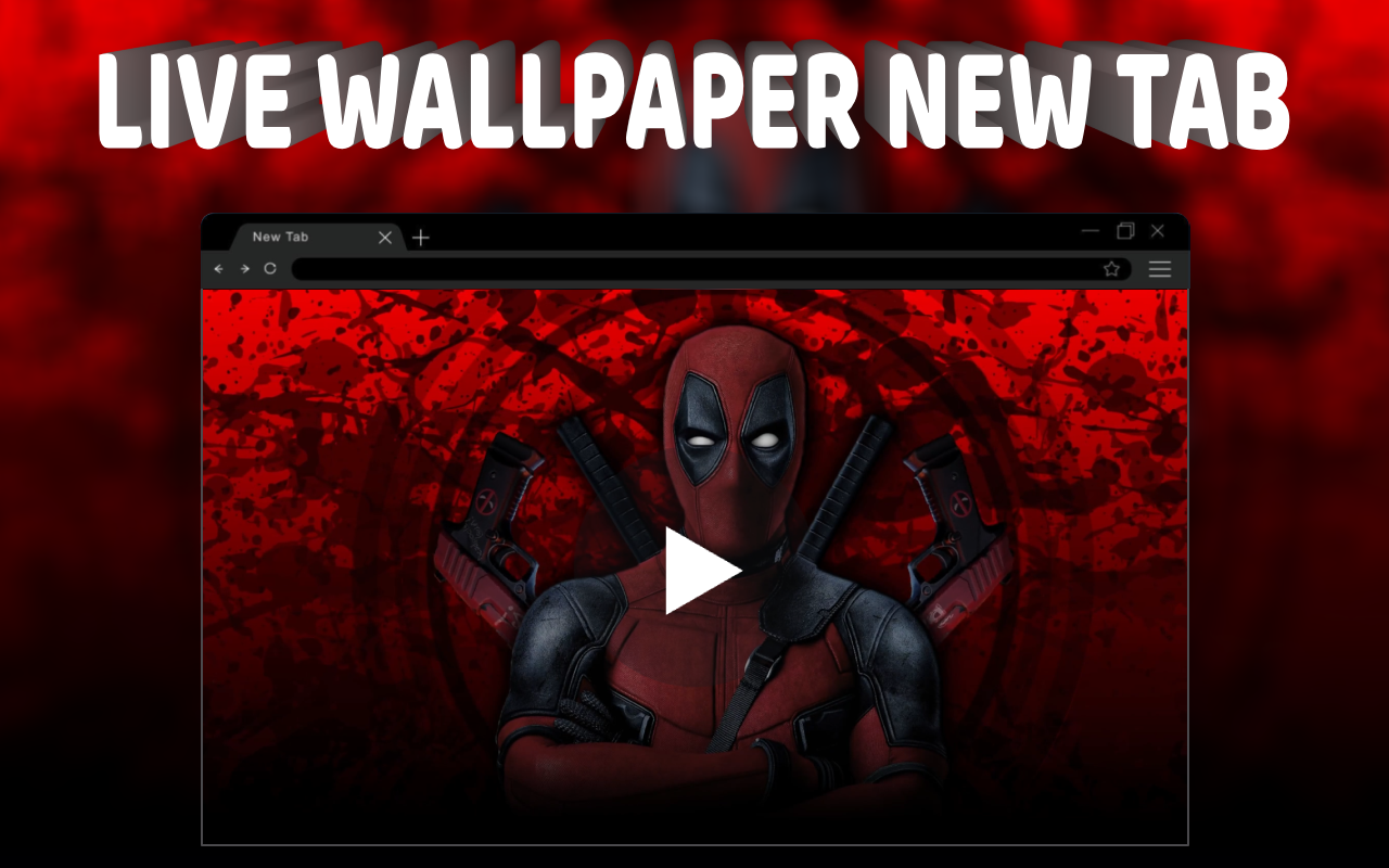 Deadpool Live Wallpaper New Tab - 截图 1