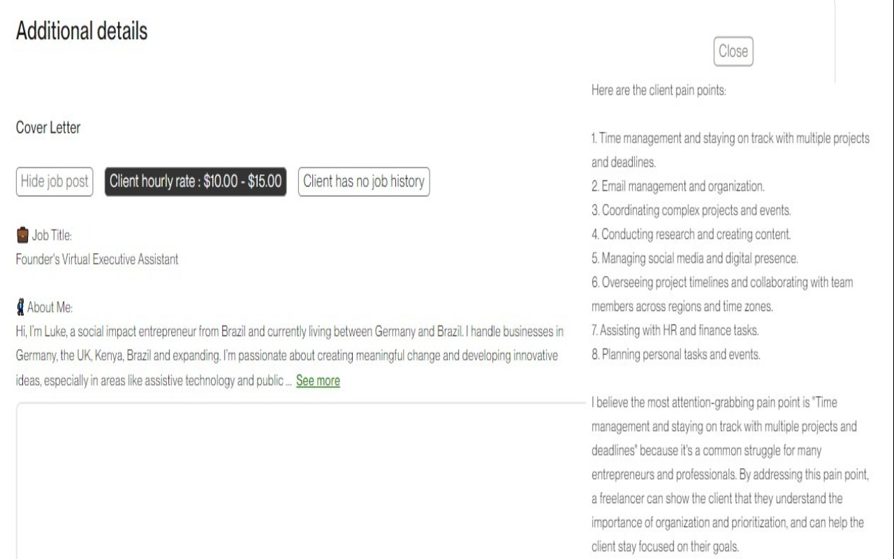 WFR Upwork Toolkit - Up your Upwork game - 截图 4