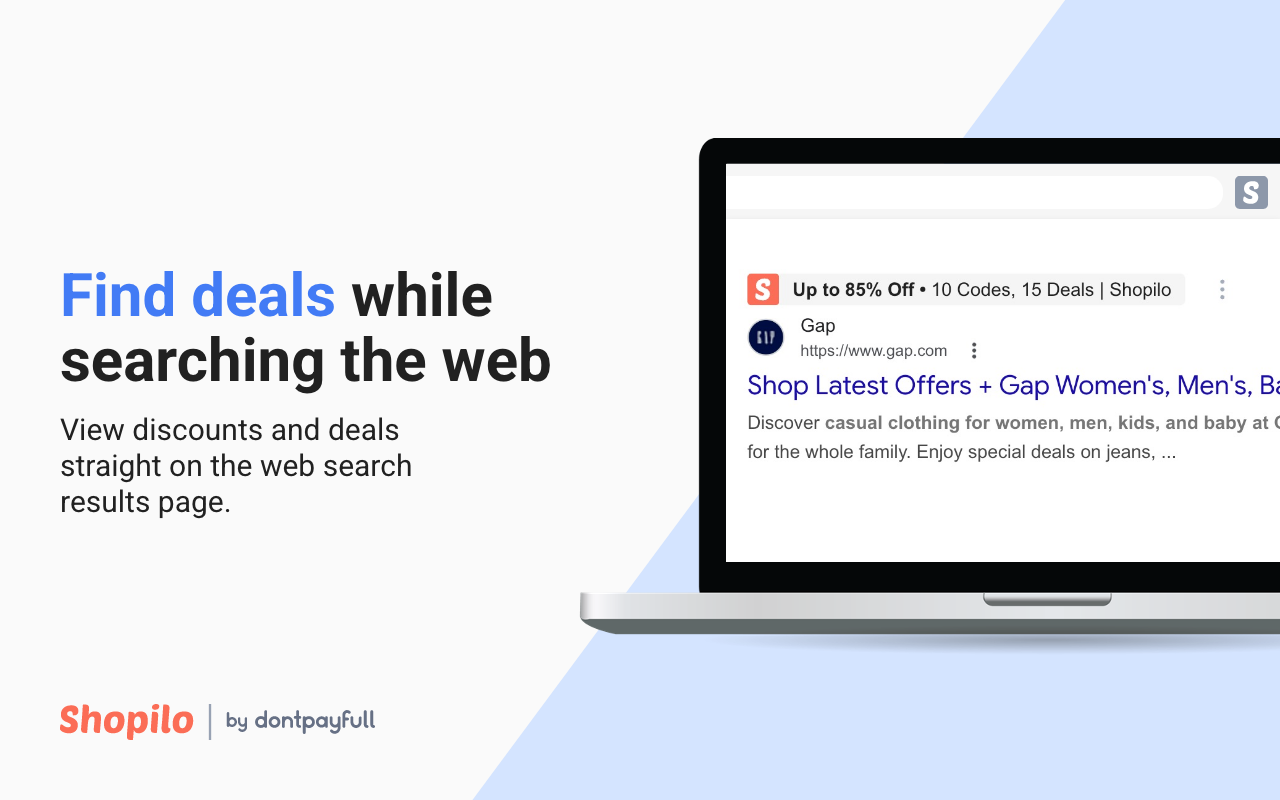 Shopilo: Automatic Coupon Finder by DontPayFull - 截图 3