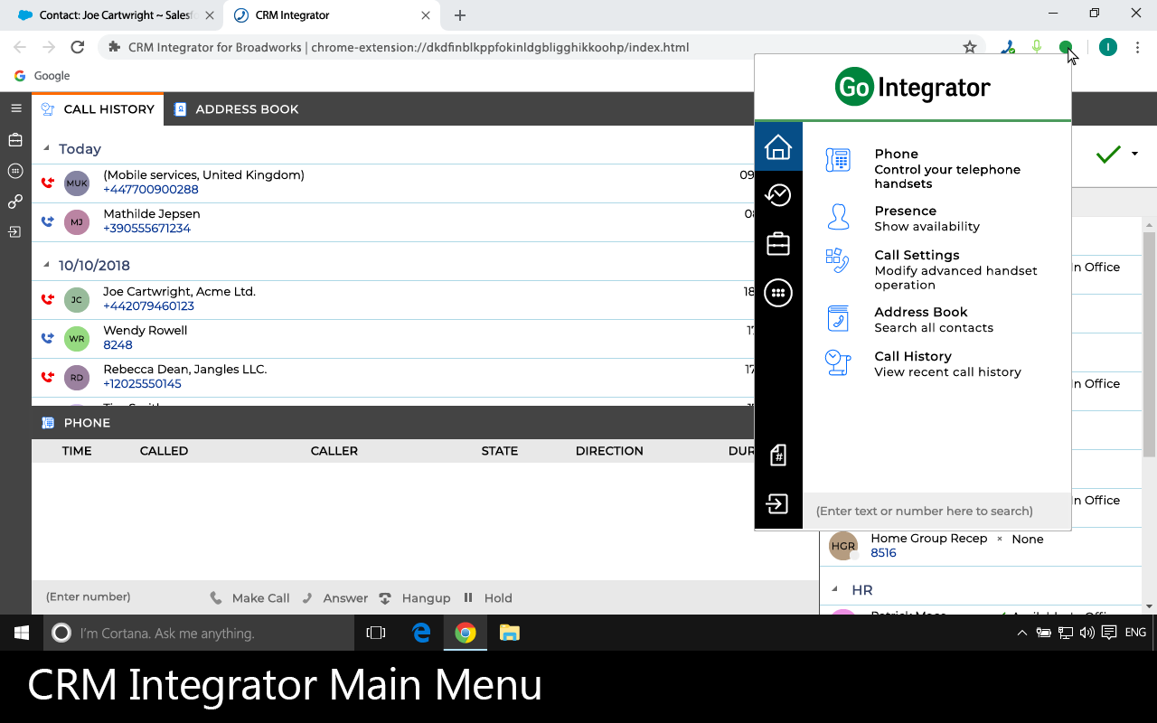 CRM Integrator for Hosted Telephony - 截图 2