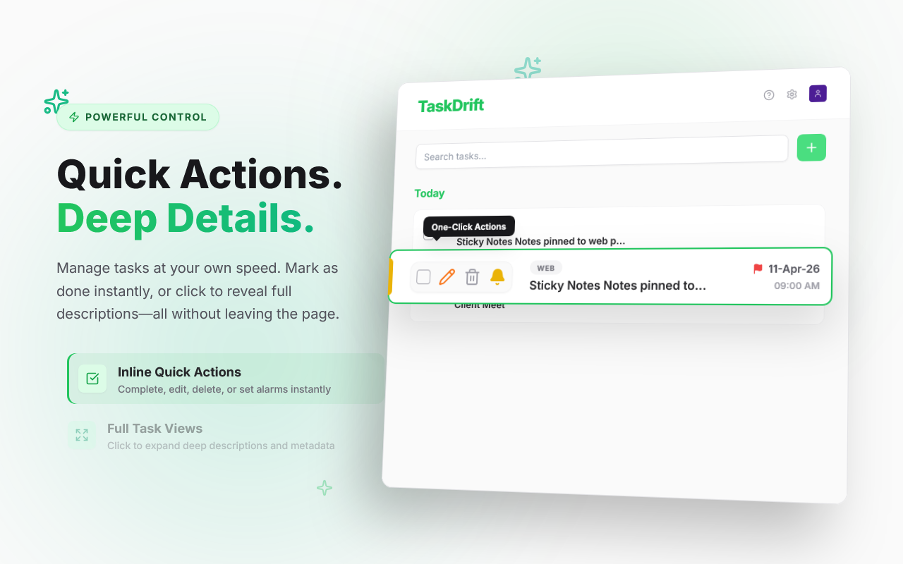 TaskDrift - 截图 1