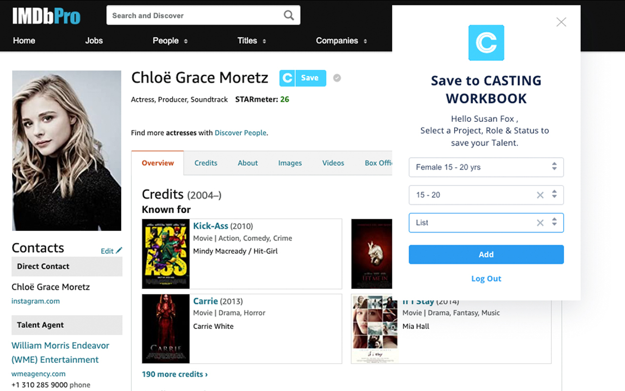 CastLists by Casting Workbook - 截图 2