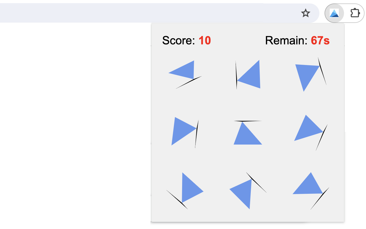 Unique Triangle Hunt Game - 截图 2