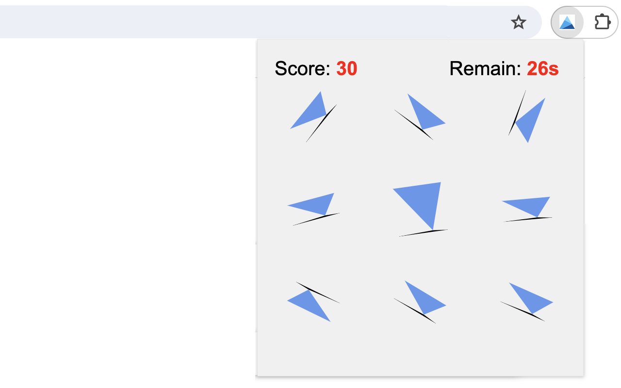 Unique Triangle Hunt Game - 截图 3