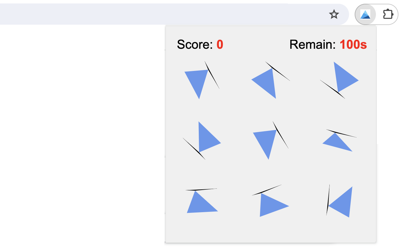 Unique Triangle Hunt Game - 截图 4