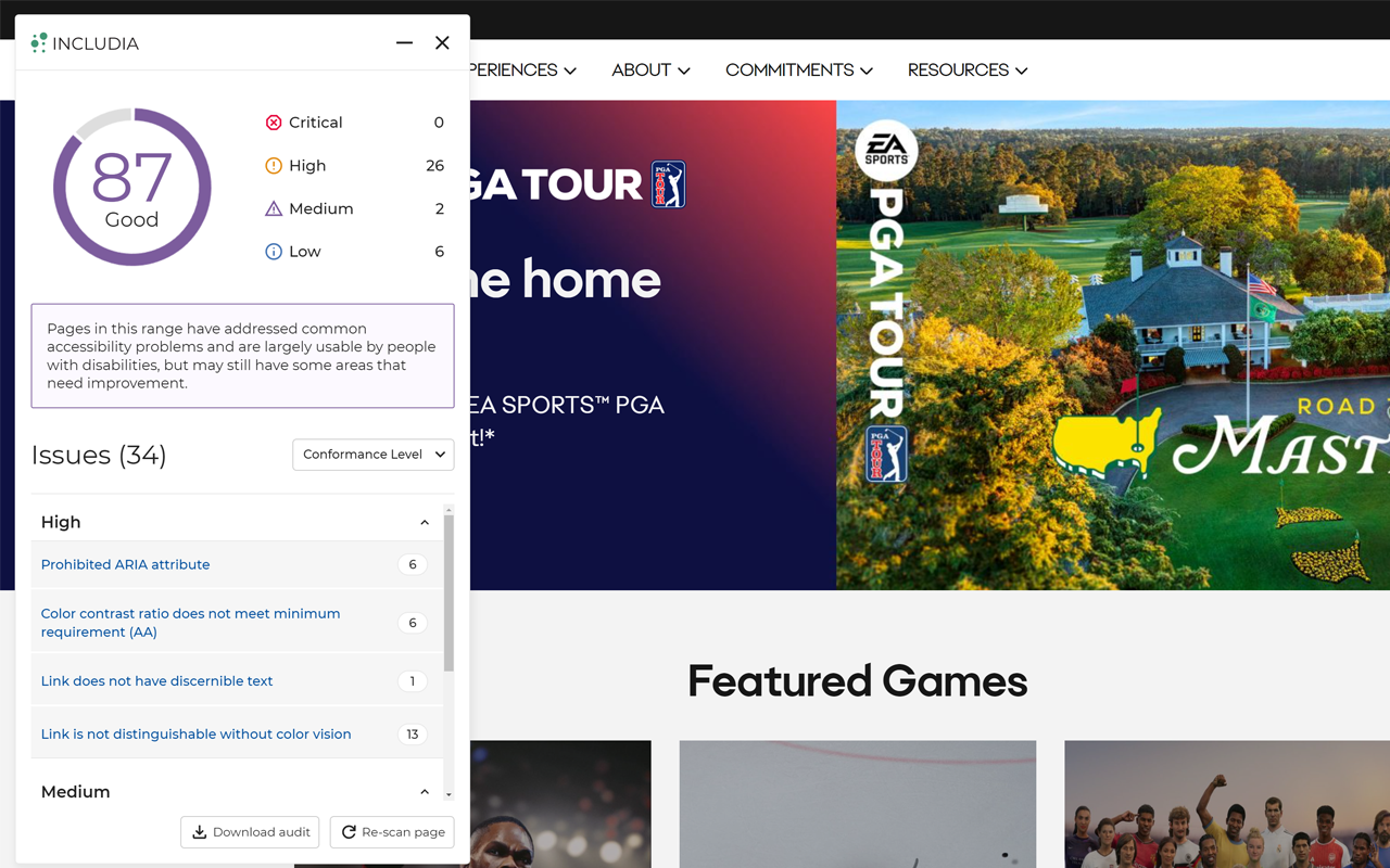 Includia Accessibility Checker - 截图 1