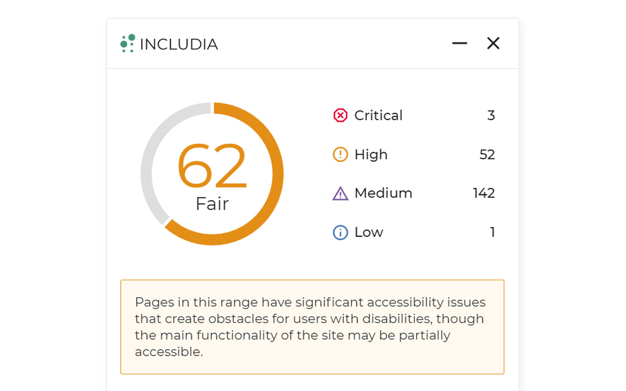 Includia Accessibility Checker - 截图 2