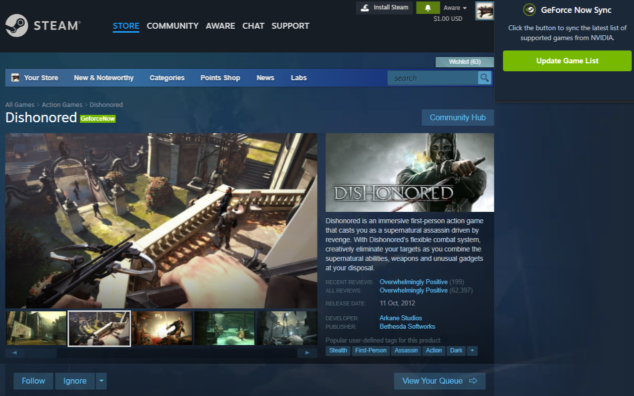 Show GeForce Now on Steam - 截图 2