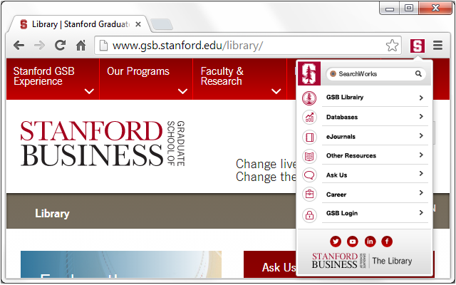 Stanford GSB Library Chrome Extension - 截图 2