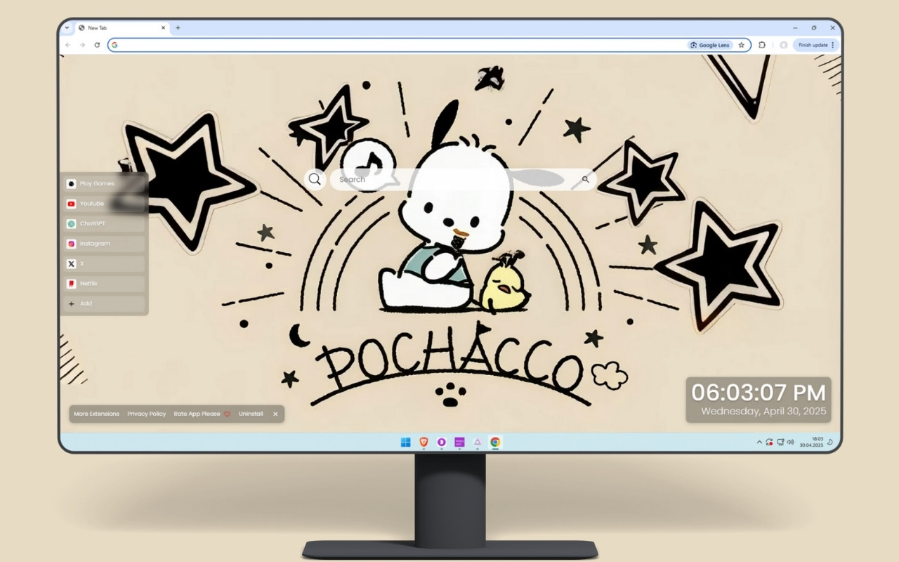 Pochacco Live Wallpaper - 截图 2