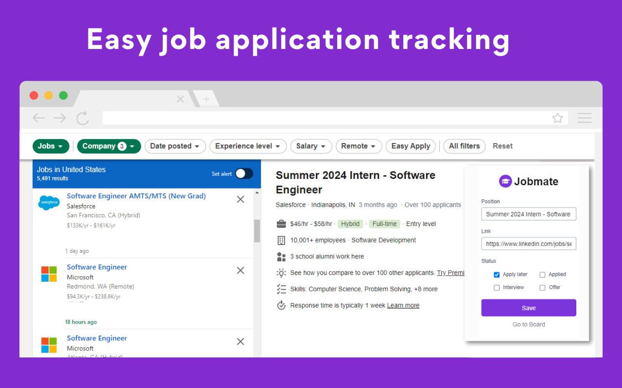 JobMate - Job Application Tracker & Internship Search - 截图 2