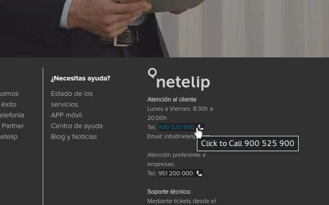 netelip Click 2 WebPhone - 截图 1