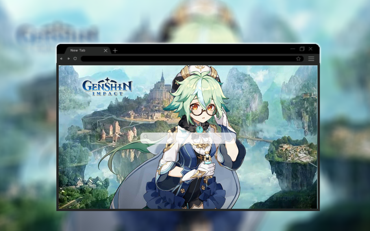 Genshin Impact HD Wallpaper New Tab - 截图 1