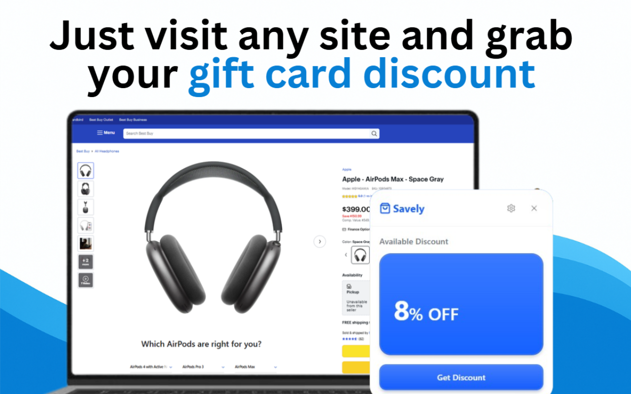 CardDeals — Discounted Gift Cards, Automatic Savings - 截图 1