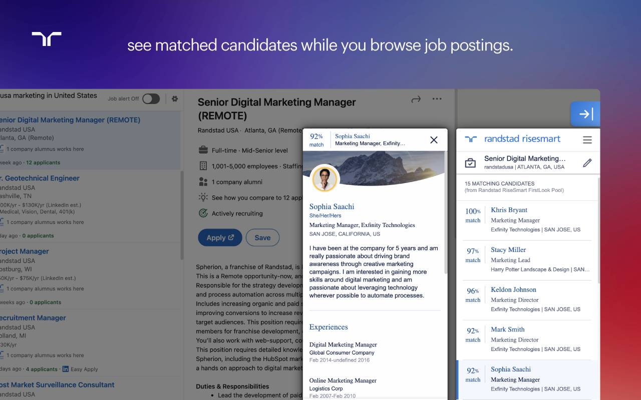Randstad RiseSmart Browser Extension - 截图 1