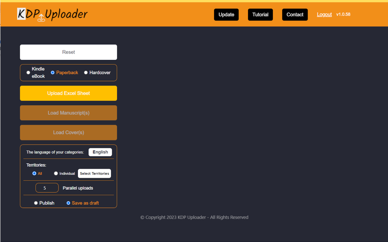 KDP Uploader - 截图 1