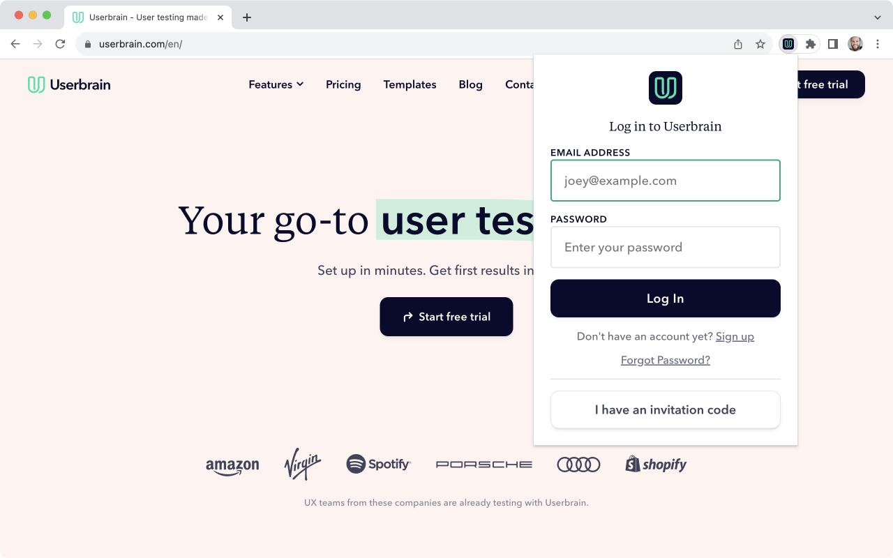 Userbrain Recorder - 截图 1