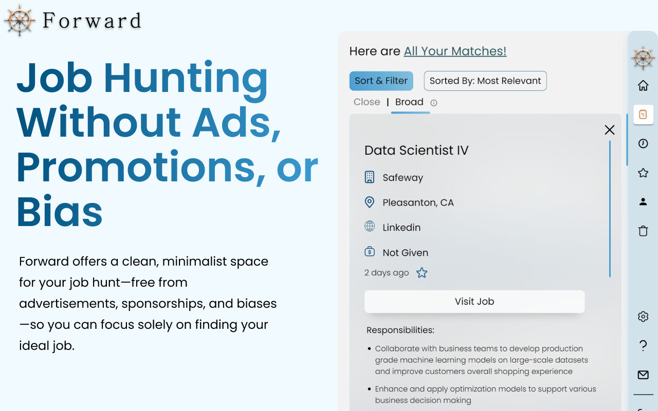 Forward: Automated, Skill-Based Job Hunting - 截图 3