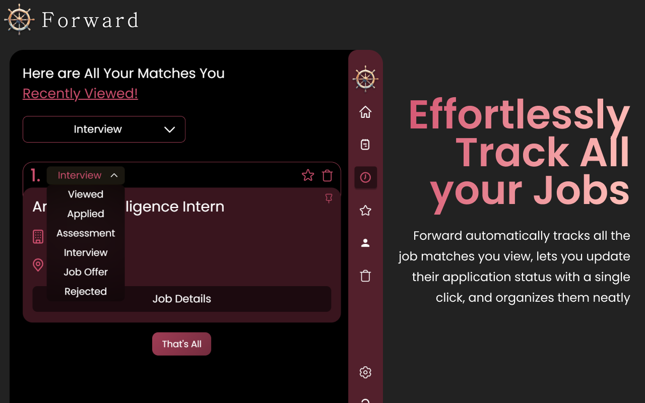 Forward: Automated, Skill-Based Job Hunting - 截图 5