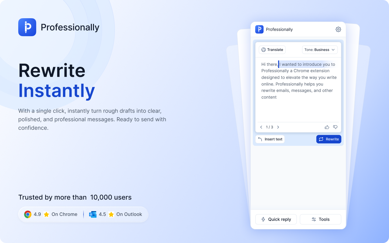 Professionally AI Email Writer - 截图 2