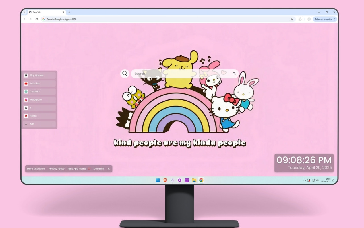Hello Kitty Rainbow Live Wallpaper - 截图 4