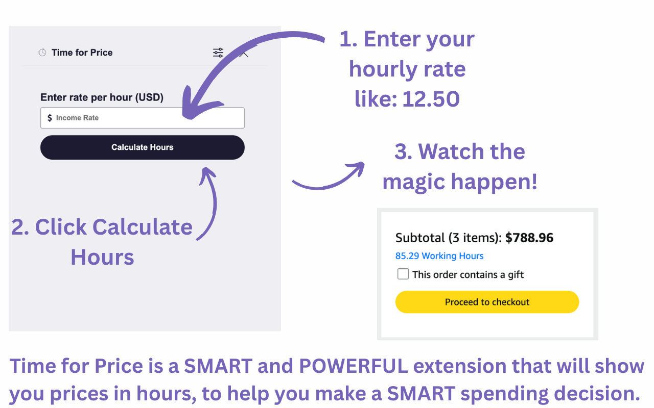 Time for Price – See How Long You’d Work for It - 截图 1