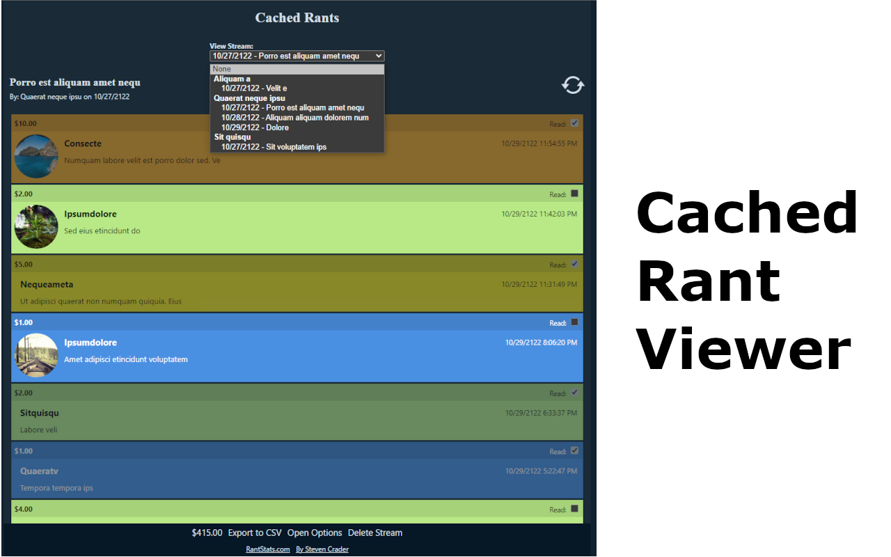 RantStats Extension for Rumble.com - 截图 3