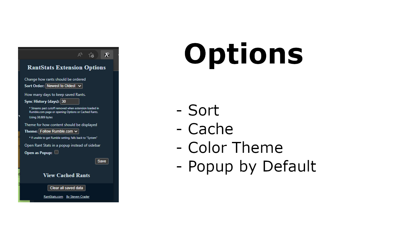 RantStats Extension for Rumble.com - 截图 4