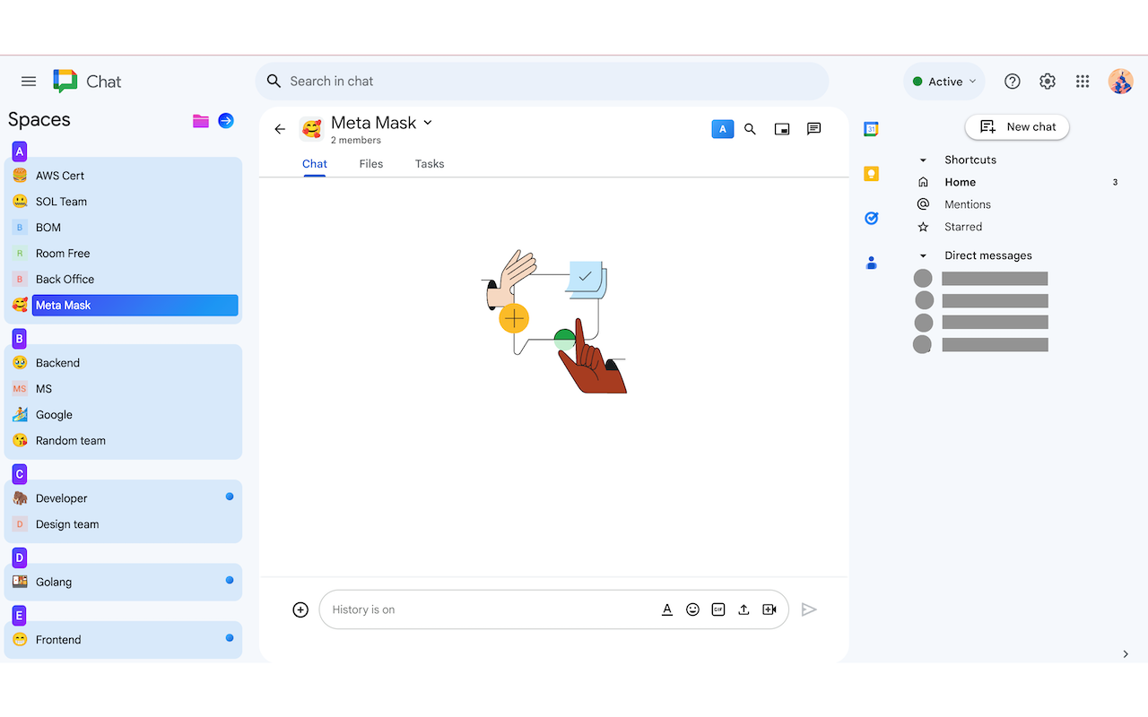 ChatExt - Google Chat theme - 截图 1
