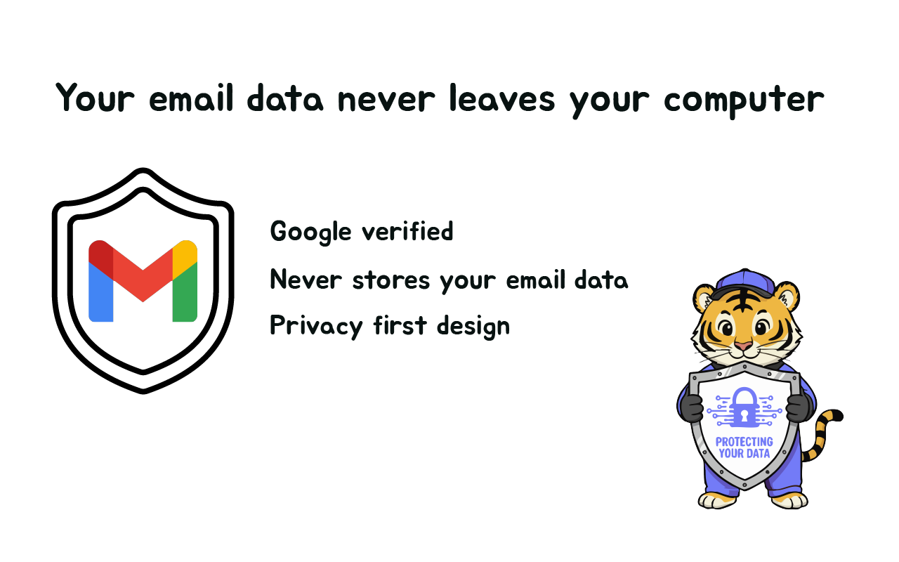 Tidy Tiger: Gmail bulk Delete + stronger Unsubscribe - 截图 1