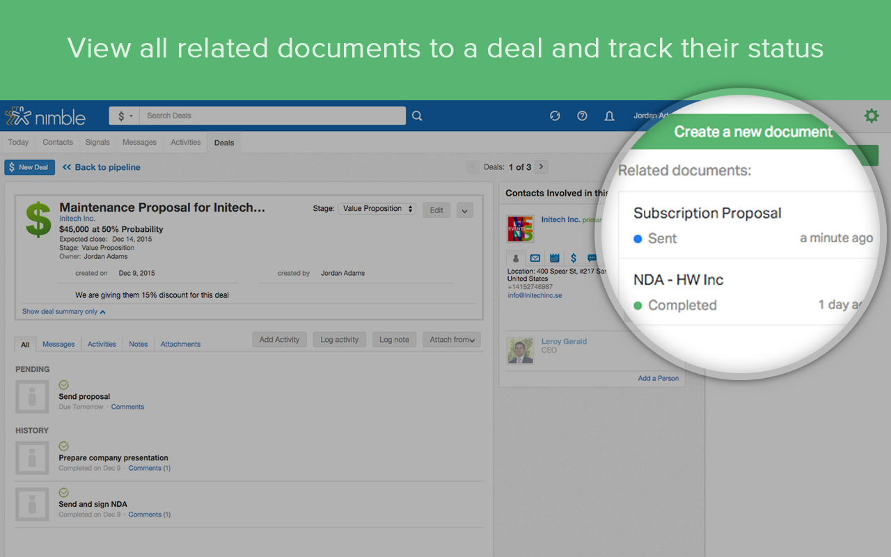 Documents Automation for Nimble CRM - 截图 3
