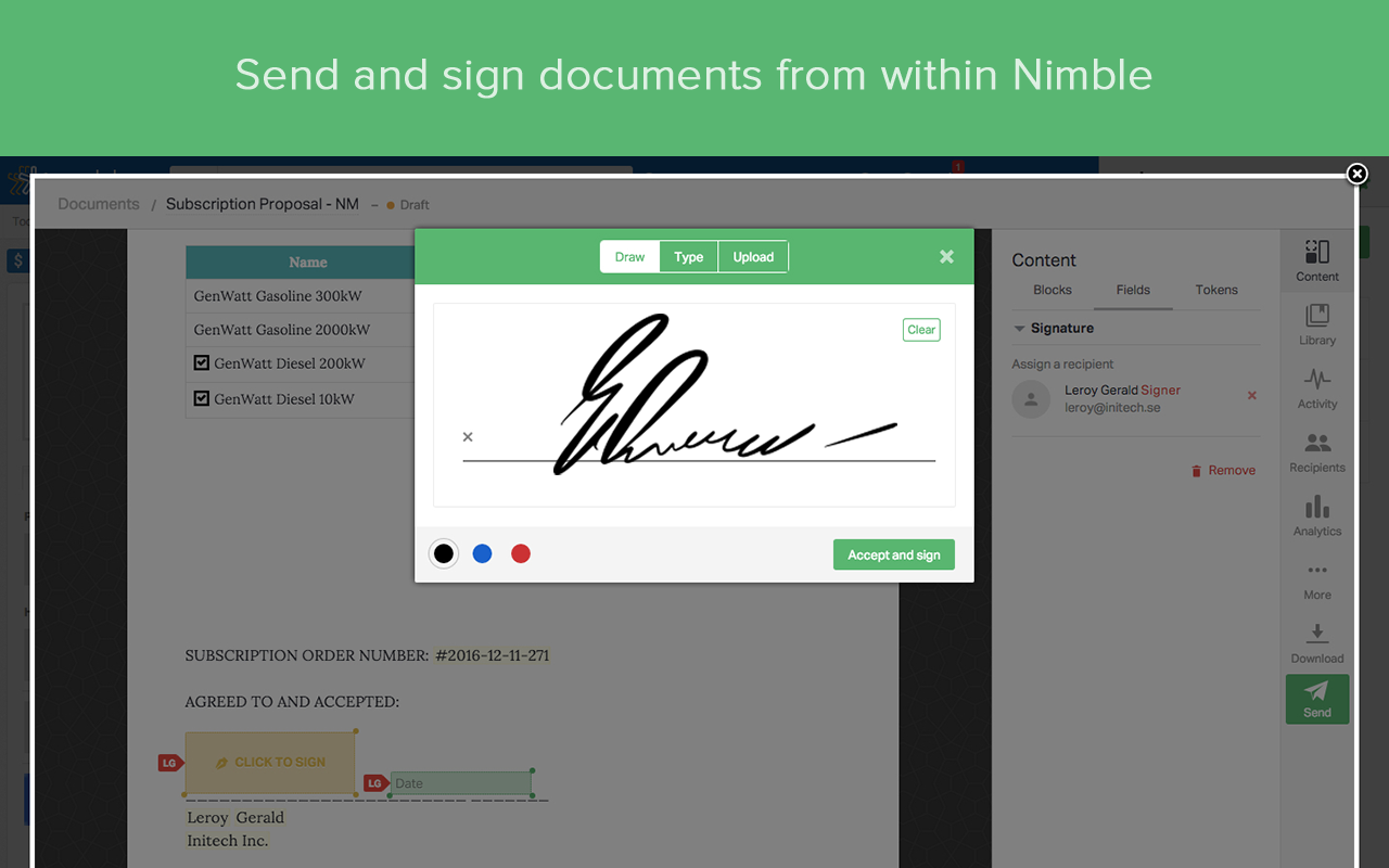 Documents Automation for Nimble CRM - 截图 4