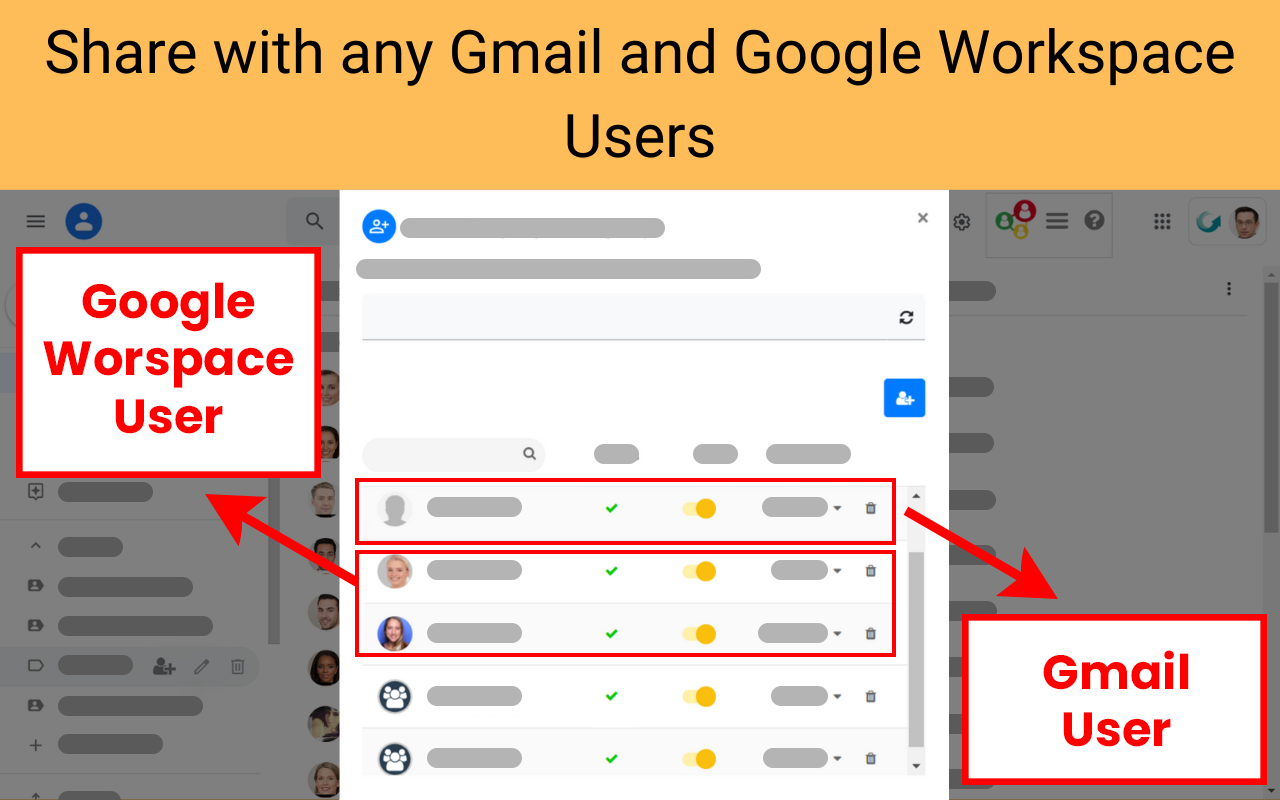Share Google Contacts Plugin - 截图 1