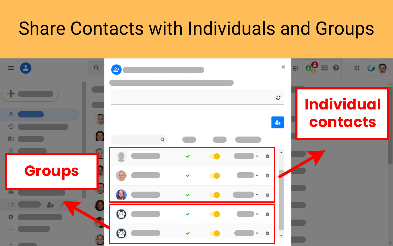 Share Google Contacts Plugin - 截图 5