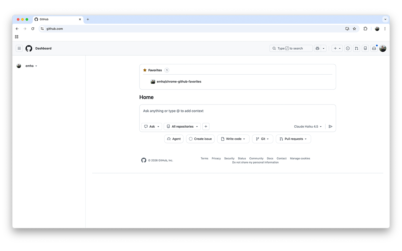 GitHub Favorites - 截图 2