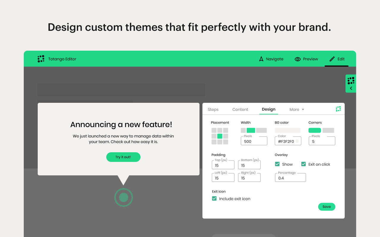 Totango In-App Builder (formerly Lou) - 截图 4