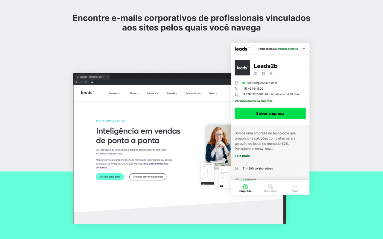 Leads2b - Busca de Contatos B2B - 截图 3