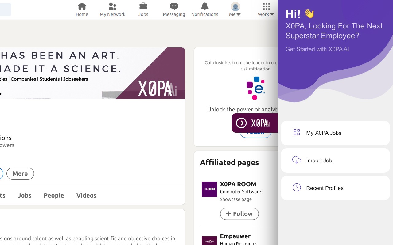 X0PA Recruiter Extension - 截图 5